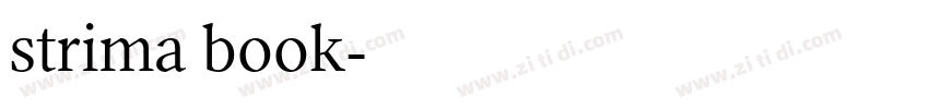 strima book字体转换